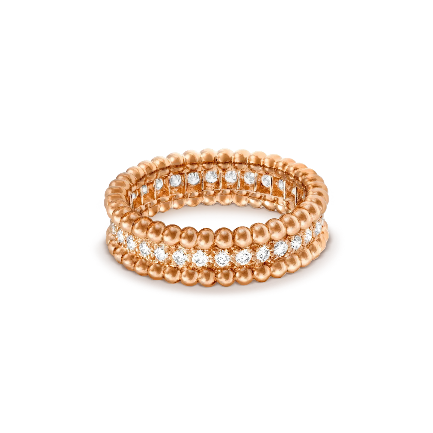 [AURORA]PERLEE DIAMOND ROSE GOLD RING