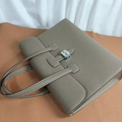 HM CASUAL HANDBAG ELEPHANT GREY SILVER HARDWARE