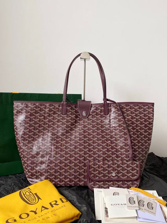 SAINT LOUIS MEDIUM BURGUNDY TOTE BAG