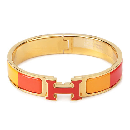 [baslovejewels]H BRACELET ORANGE RAINBOW CERAMIC