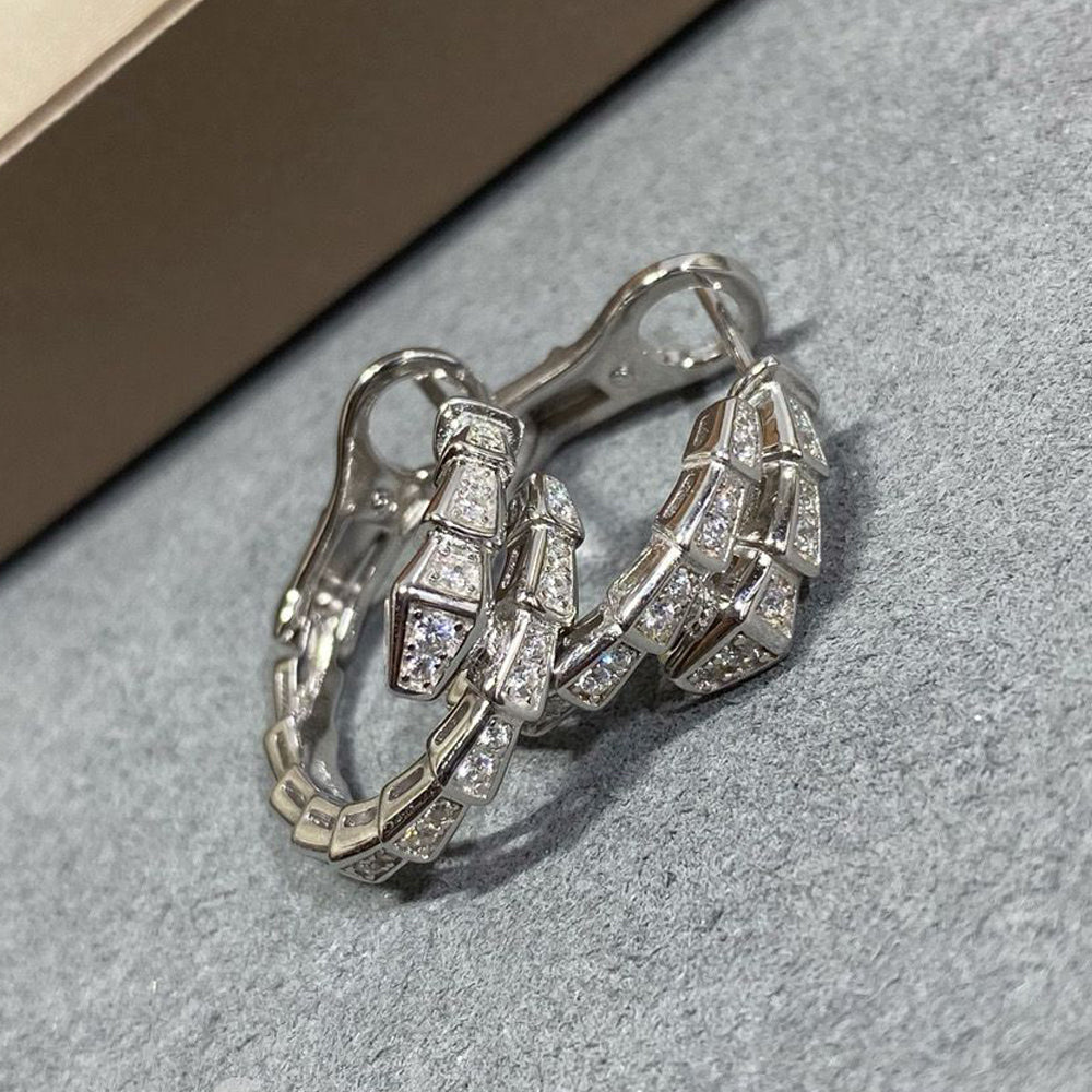 [AURORA]SERPENTI EARRINGS FULL DIAMOND
