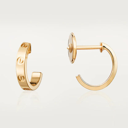 [AURORA]LOVE EARRINGS 2.65MM PINK GOLD
