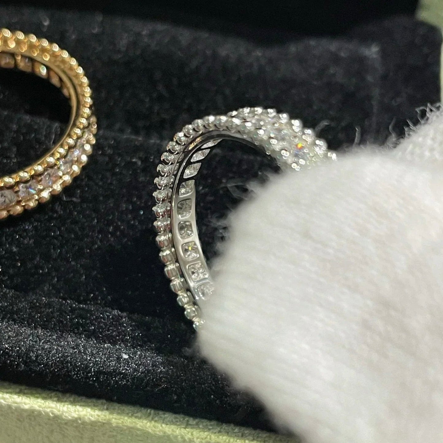 [AURORA]PERLEE DIAMOND ROSE GOLD RING