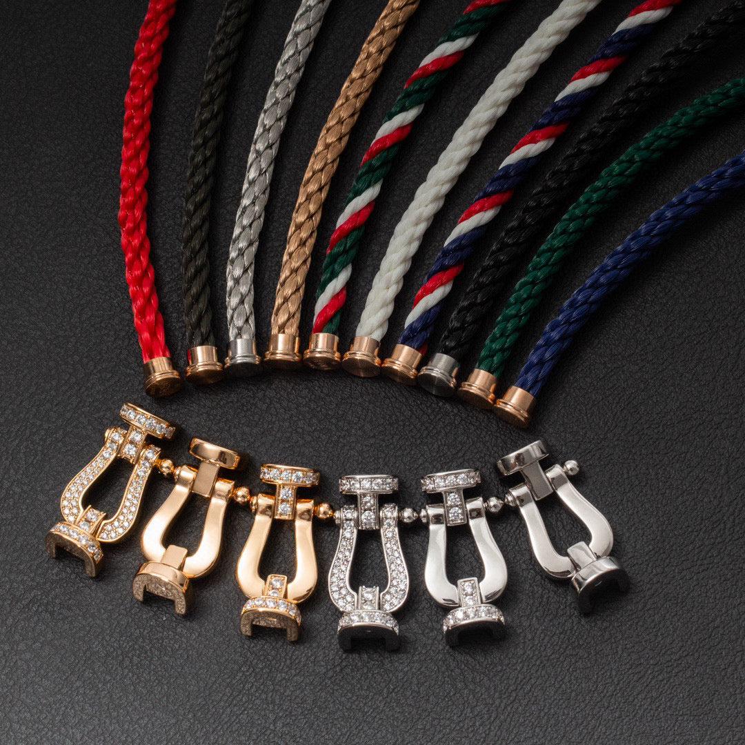 [AURORA]FORCE GROSSES HUFEISENARMBAND OHNE DIAMANT ROSÉGOLD