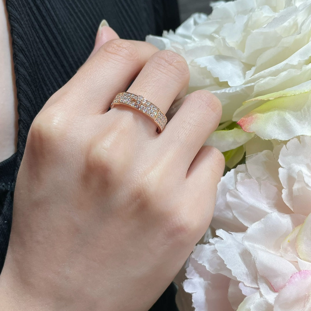 [baslovejewels]KELLY PINK GOLD DIAMOND RING
