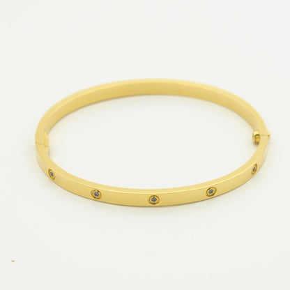 [オーロラ]ラブブレスレット 3.65mm 10ダイヤモンド