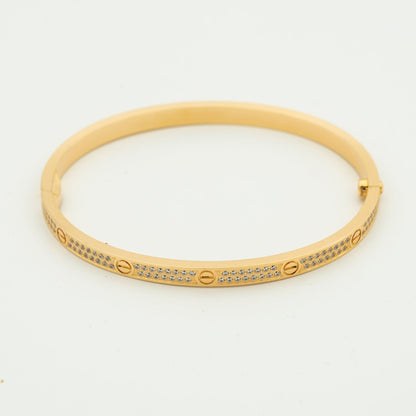[AURORA]LOVE BRACELET 3.65MM DIAMOND-PAVED