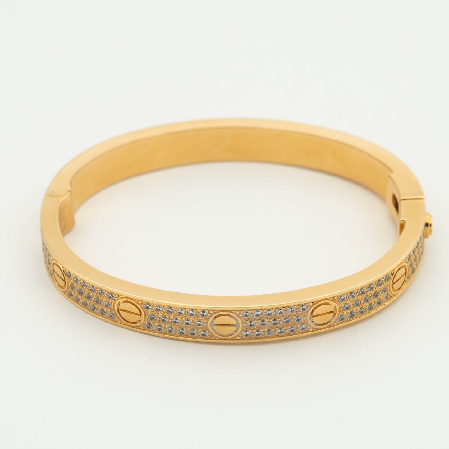 [AURORA]LOVE BRACELET 6.1MM DIAMOND-PAVED