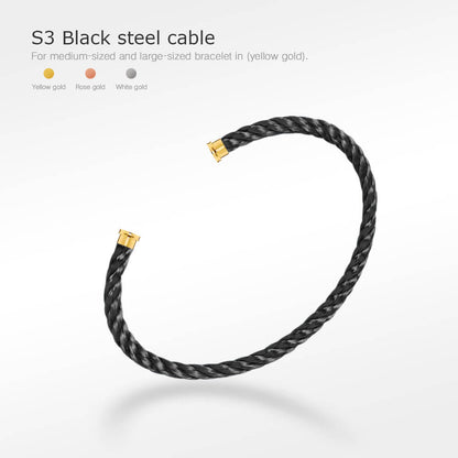 [baslovejewels]FORCE SERIES BRACELET CABLES 50 CHOICES (DIY SELECTION)