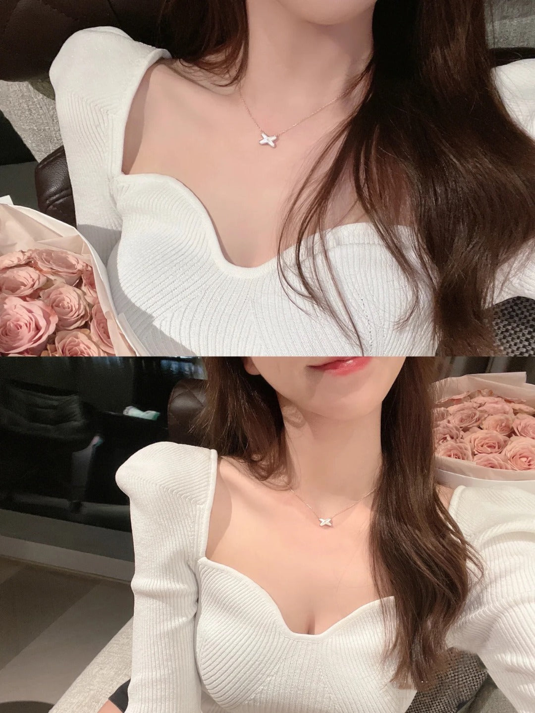 [baslovejewels]JEUX DE NECKLACE 1 DIAMOND