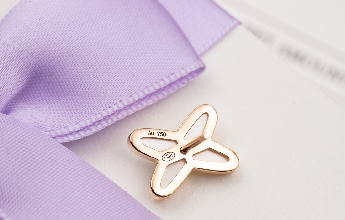 [baslovejewels]JEUX DE WHITE MOP PINK GOLD DIAMOND EARRINGS