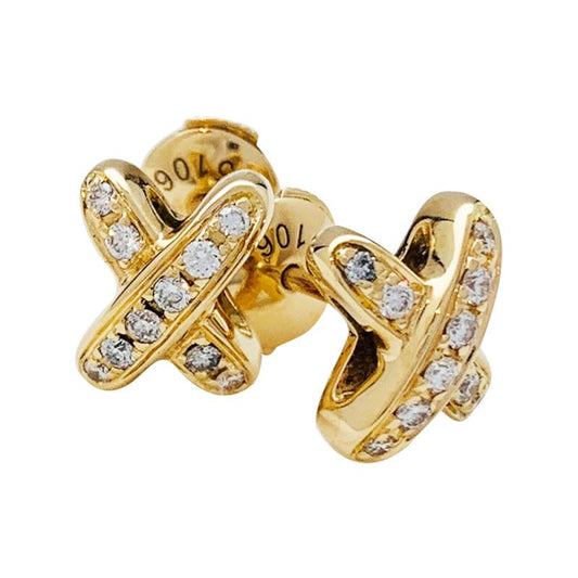 [baslovejewels]JEUX DE GOLD DIAMOND EARRINGS