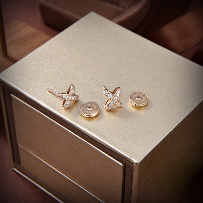 [baslovejewels]JEUX DE GOLD DIAMOND EARRINGS