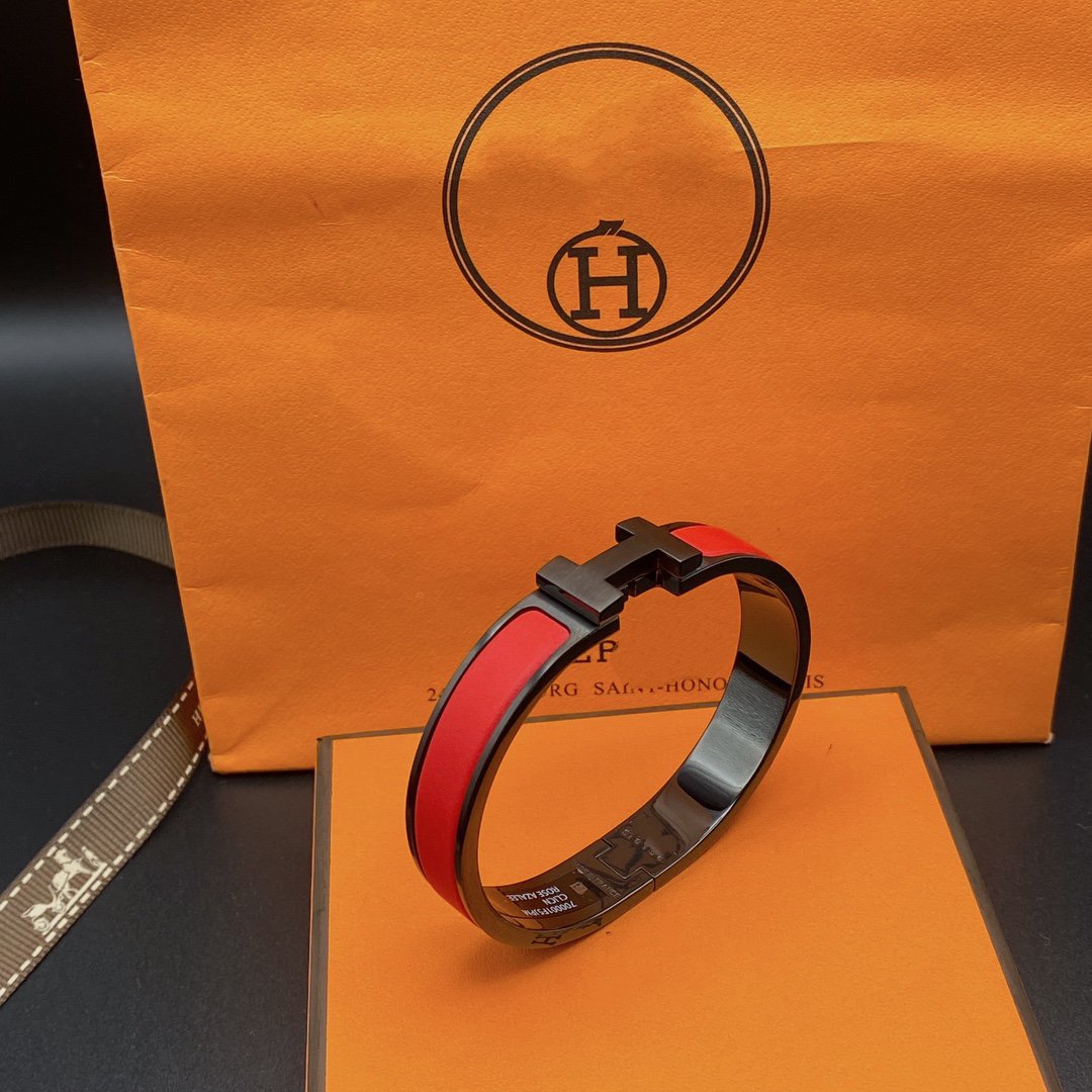 [baslovejewels]CLIC HM SO BLACK RED BRACELET