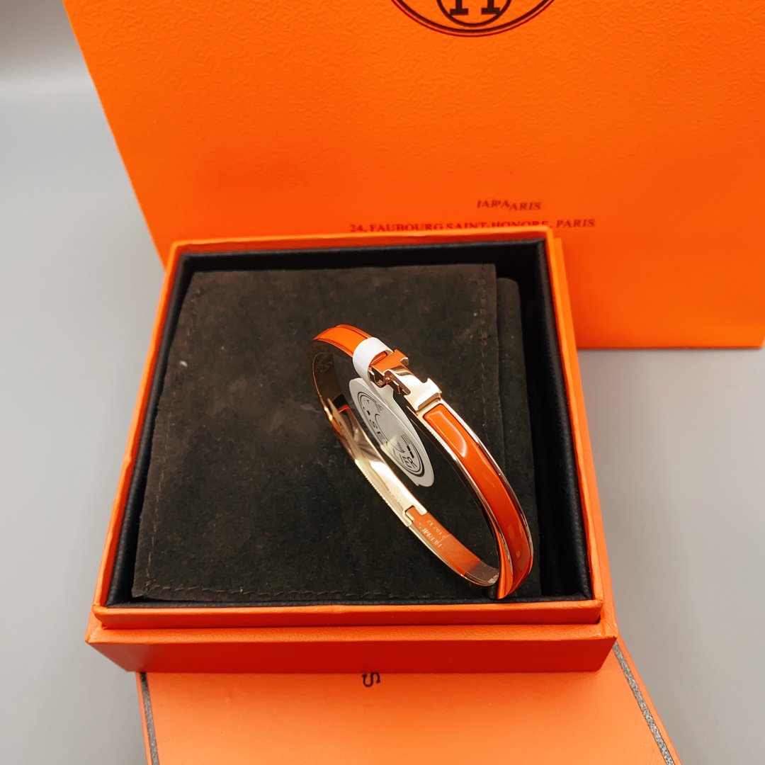 [baslovejewels]CLASSIC HM CLIC RED 8MM ENAMEL BRACELET