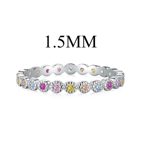 [baslovejewels]Radiant Sparkling Round Cut Daily Ring