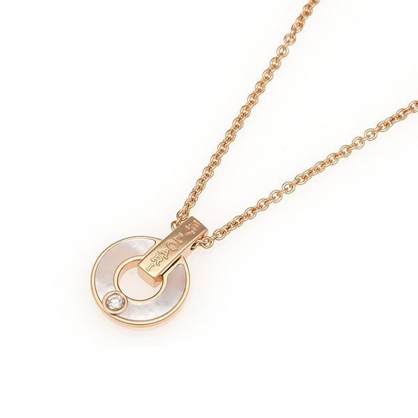 [AURORA]GARI HALSKETTE ROSA GOLD MOP
