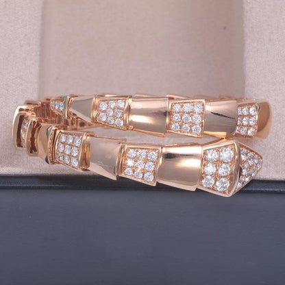 [AURORA]SERPENTI-ARMBAND ROSA GOLDDIAMANT