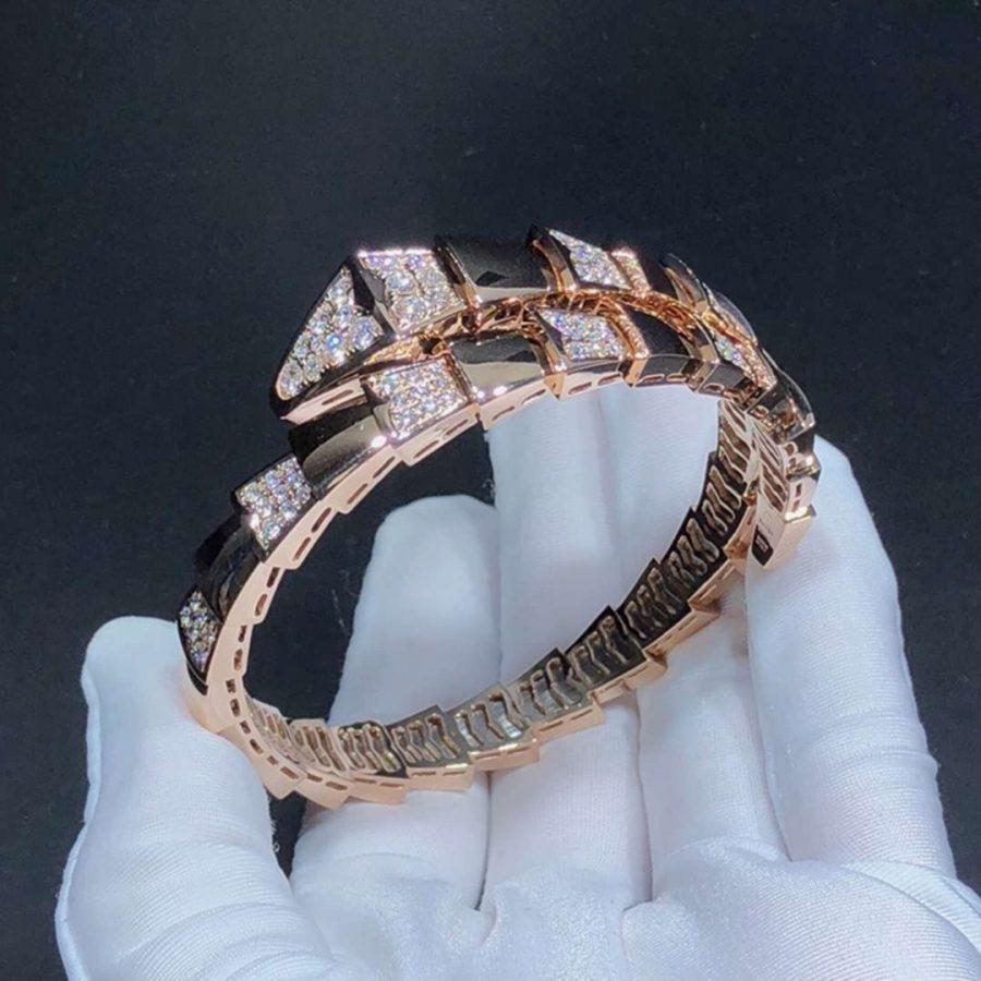 [AURORA]SERPENTI-ARMBAND ROSA GOLDDIAMANT