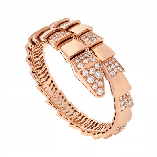[AURORA]SERPENTI-ARMBAND ROSA GOLDDIAMANT
