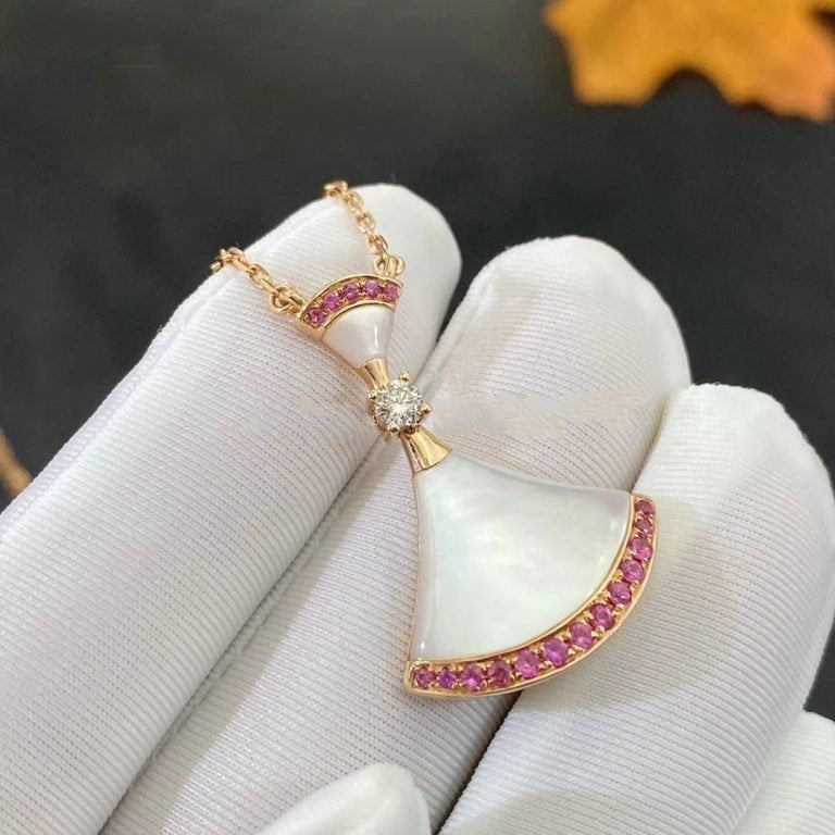 [AURORA]DREAM NECKLACE MOP PINK DIAMOND