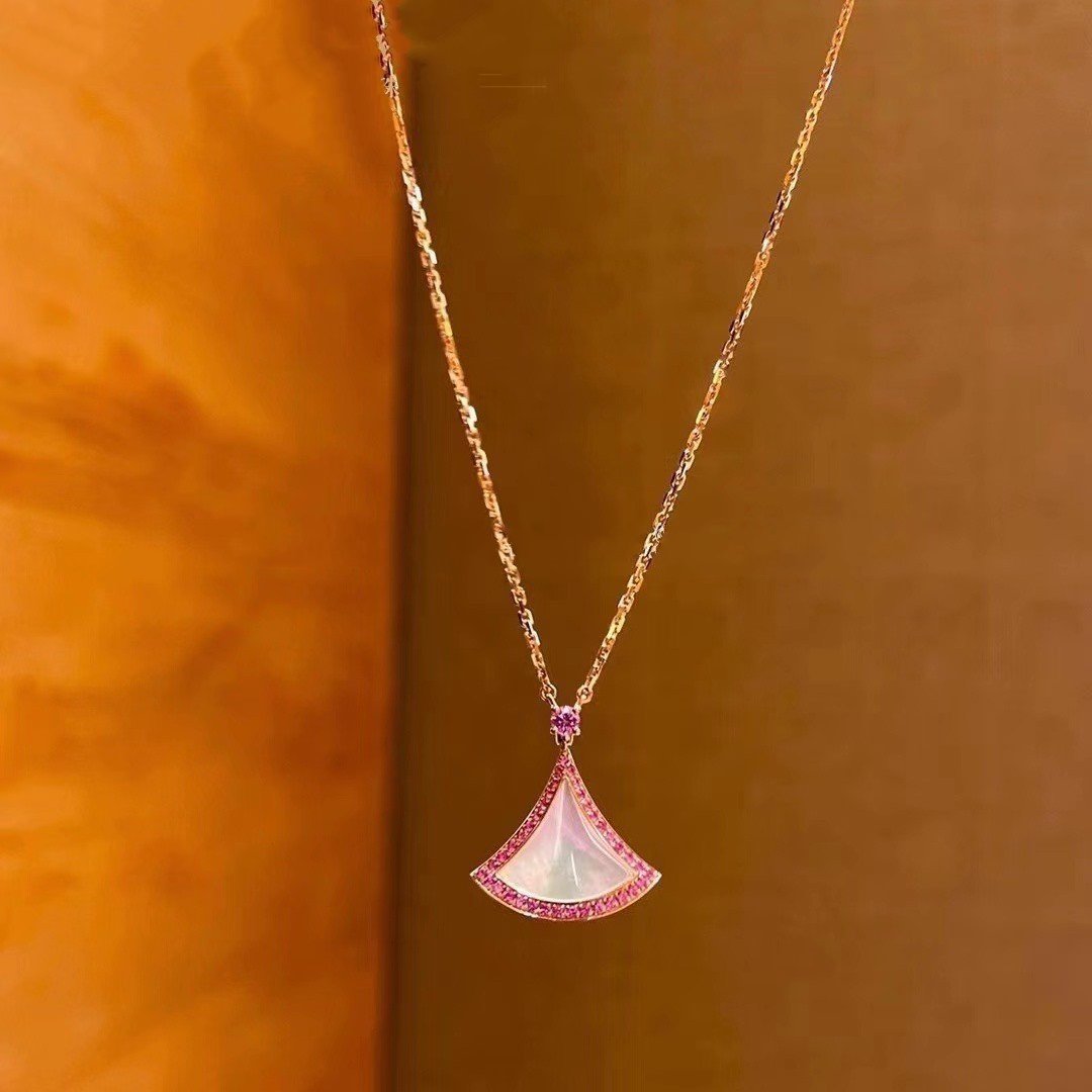 [AURORA]DREAM NECKLACE MOP DIAMOND PINK