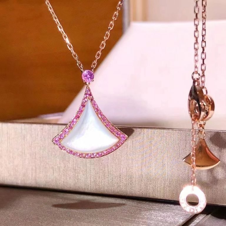 [AURORA]DREAM NECKLACE MOP DIAMOND PINK