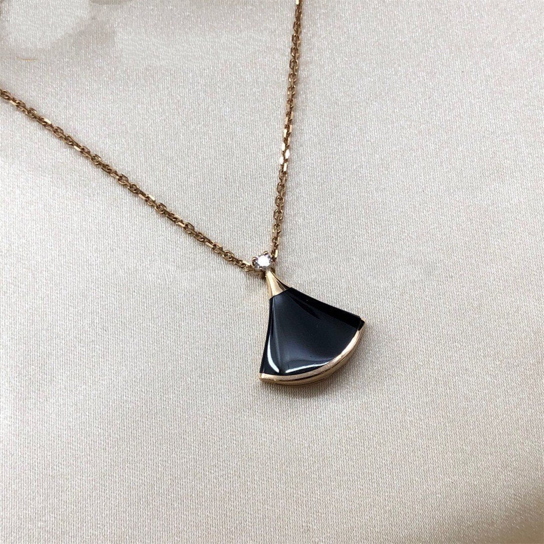 [AURORA]DREAM NECKLACE ONYX 1 DIAMOND