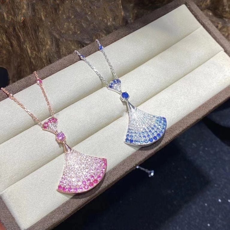 [AURORA]DREAM NECKLACE AGATE SILVER DIAMOND