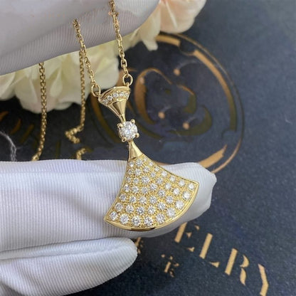 [AURORA]DREAM NECKLACE GOLD FULL DIAMOND