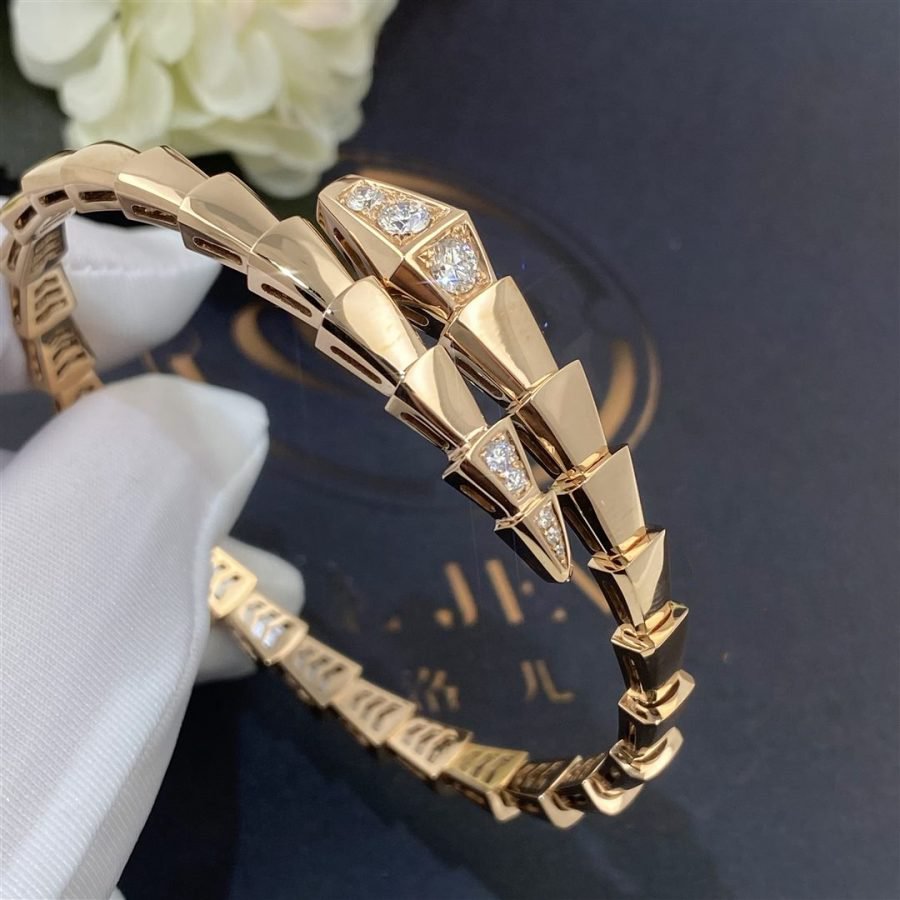 [AURORA]SERPENTI BRACELET DIAMONDS PINK GOLD