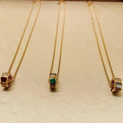 [AURORA]SERPENTI PEDANT DIAMOND NECKLACE