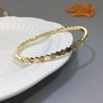 [baslovejewels]BEE LOVE GOLD DIAMOND BRACELET