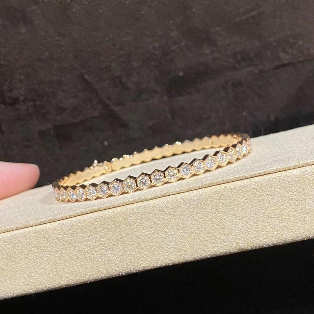 [baslovejewels]BEE LOVE GOLD BRACELET FULL DIAMOND