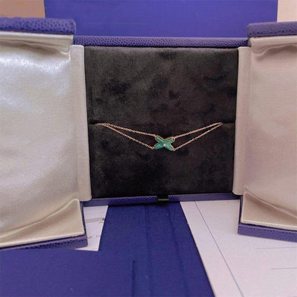 [baslovejewels]JEUX BRACELET MALACHITE PINK GOLD 1 DIAMOND