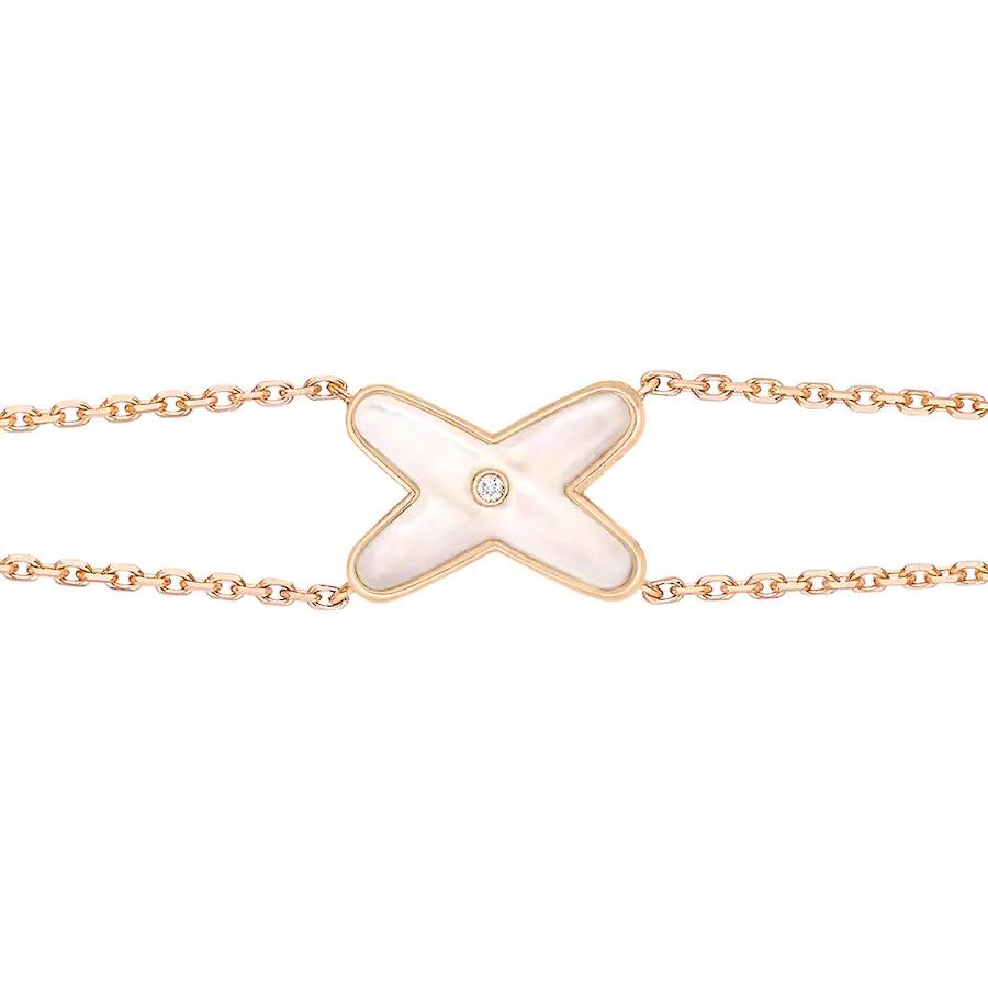 [AURORA]JEUX ARMBAND WEISSES MOP ROSÉGOLD 1 DIAMANT