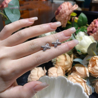 [baslovejewels]JEUX DE SILVER DIAMOND EARRINGS