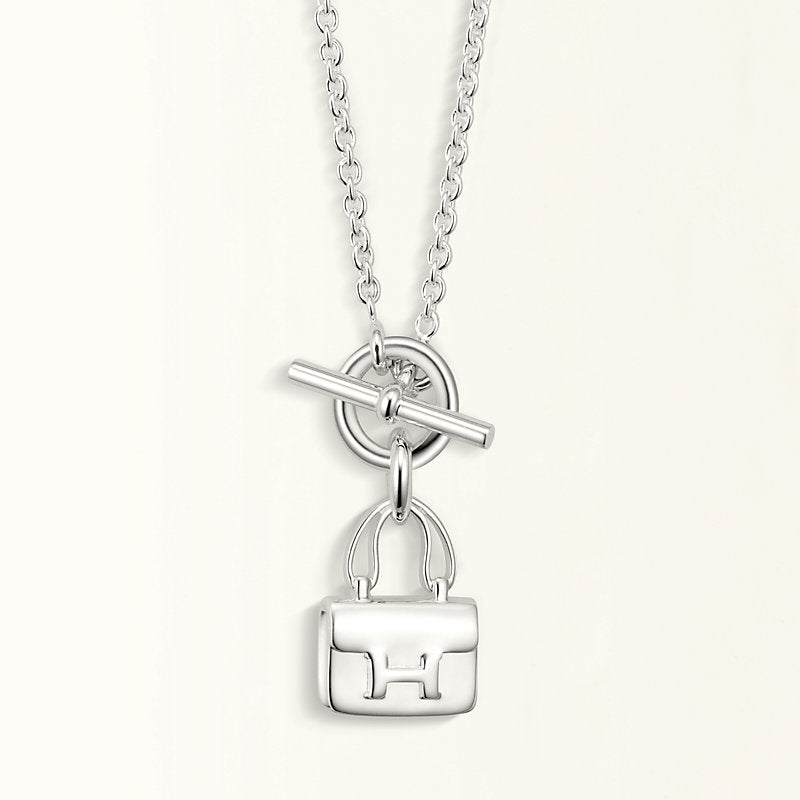 [baslovejewels]POP H PEDANT SILVER NECKLACE