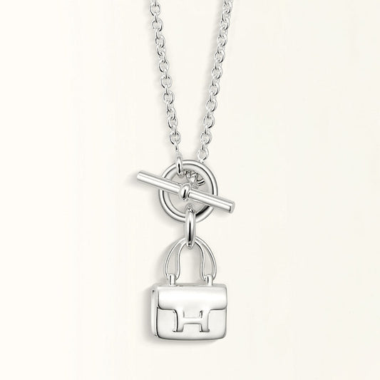 [baslovejewels]POP H PEDANT SILVER NECKLACE