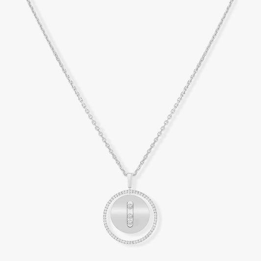 [AURORA]LUCKY MOVE MM SILVER DIAMOND NECKLACE