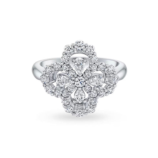 [AURORA]LOOP RING VOLLMOTIV DIAMANT 16MM SILBER