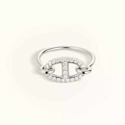 [baslovejewels]RONDE SMALL SILVER DIAMOND RING