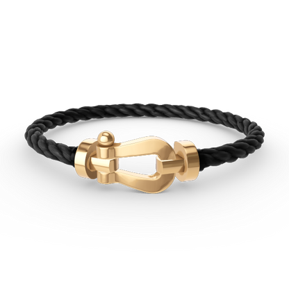 [baslovejewels]FORCE LARGE HORSESHOE NO DIAMOND BRACELET GOLD