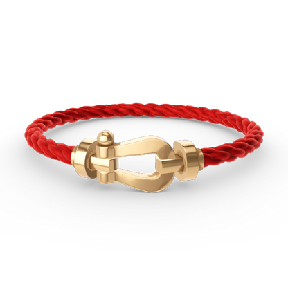 [baslovejewels]FORCE LARGE HORSESHOE NO DIAMOND BRACELET GOLD