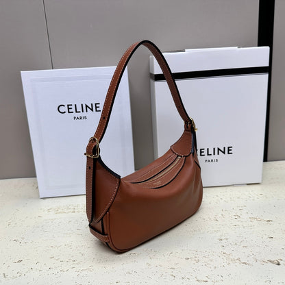 MINI 19 ROMY IN BRONZE BROWN SUPPLE CALFSKIN