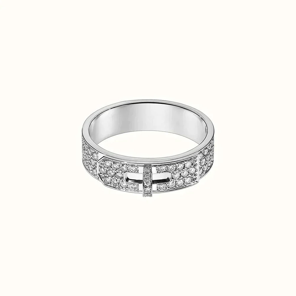 [baslovejewels]KELLY SILVER DIAMOND RING