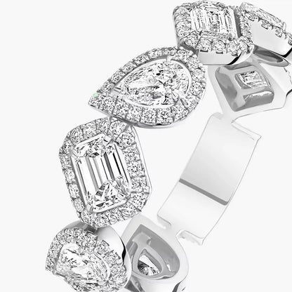 [AURORA]Diamond Wedding Ring My Twin