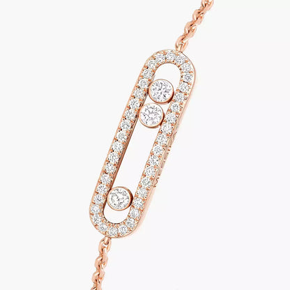 [AURORA]Pavé Baby Move Diamond Bracelet
