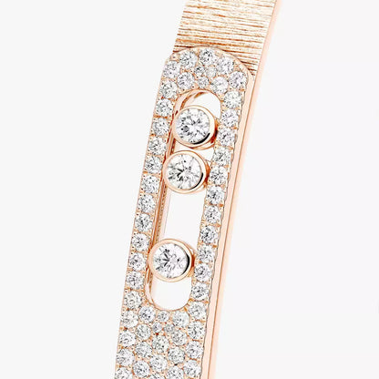 [AURORA]Move Noa Ciselé half pavé bangle