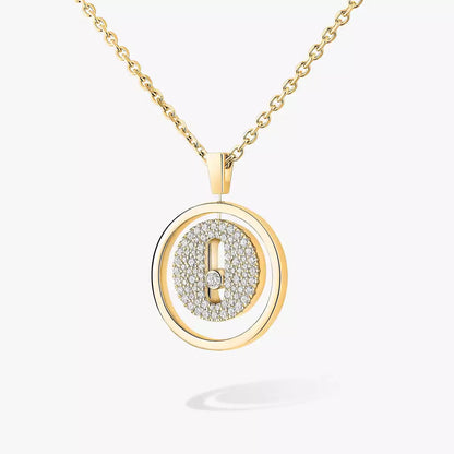 [AURORA] Lucky Move Diamond Necklace